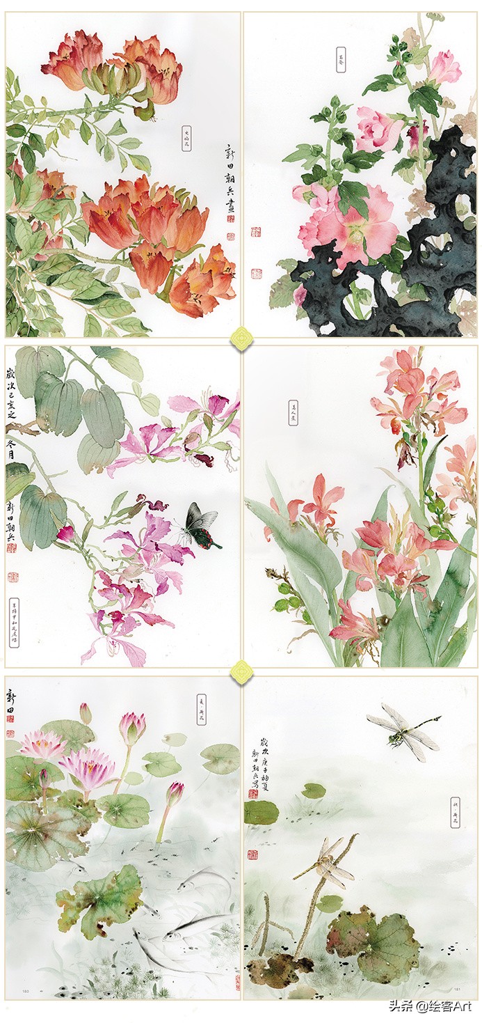 小清新写意国画,值得收藏的小写意国画