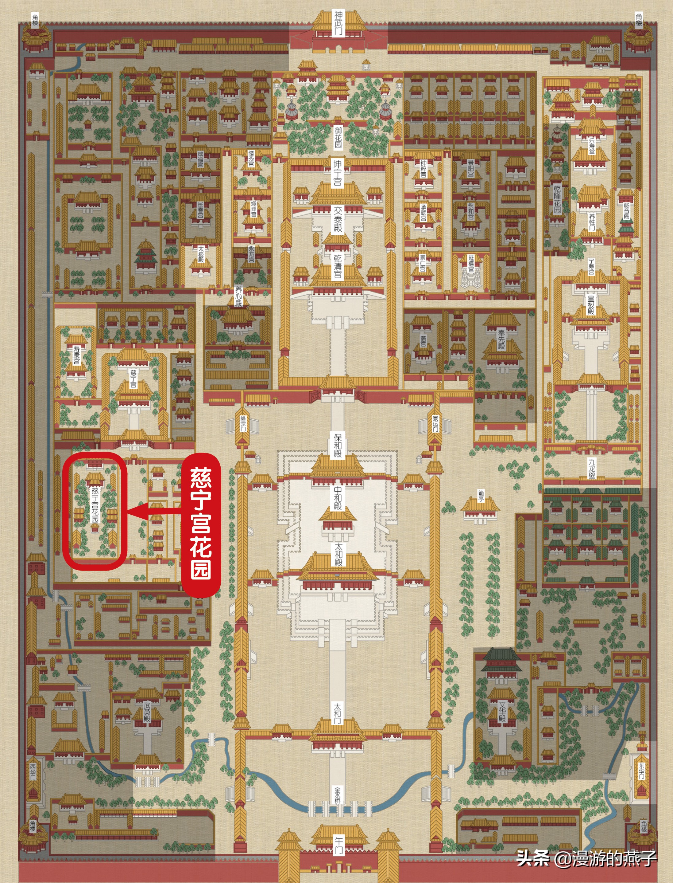 故宫神秘的宁寿宫花园,慈宁宫花园又称为什么花园