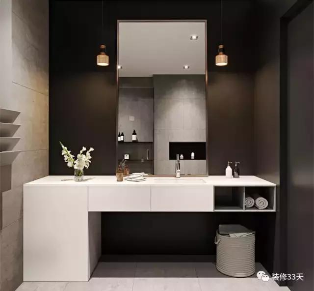 公寓卧室人字拼木地板,深灰色人字拼地板装修效果