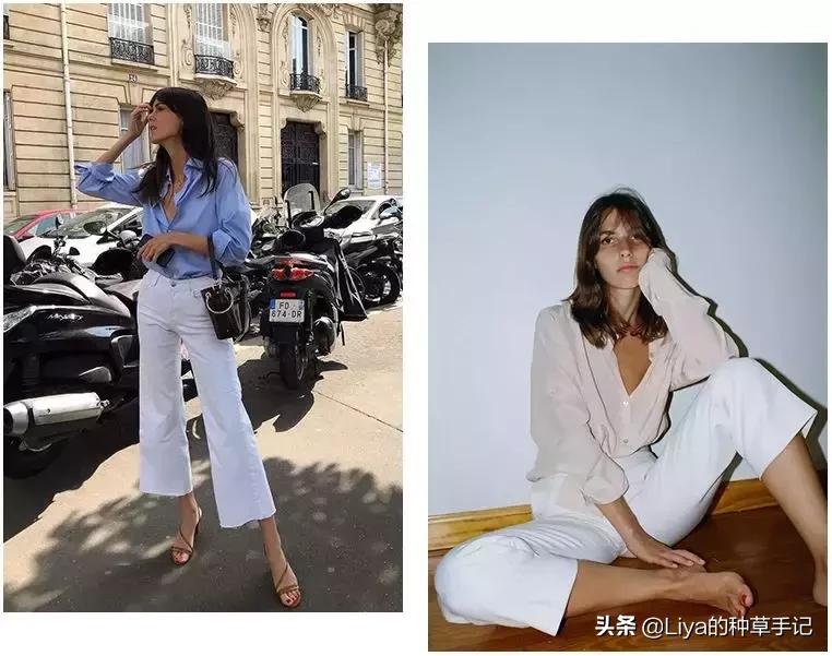 2019小白裤这样穿时髦优雅又简单,2019流行的小黑裤