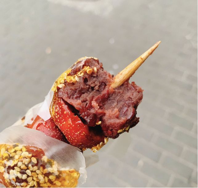 最好吃的糖葫芦探店,芜湖草莓糖葫芦哪家好吃