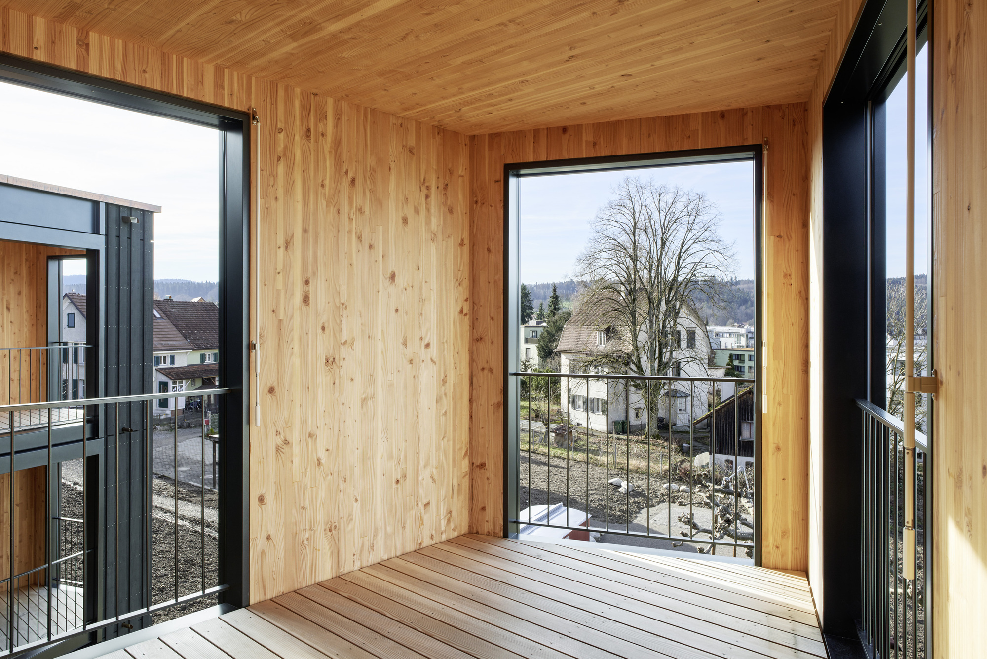 瑞士木质公寓住宅,瑞士当地人住的房子