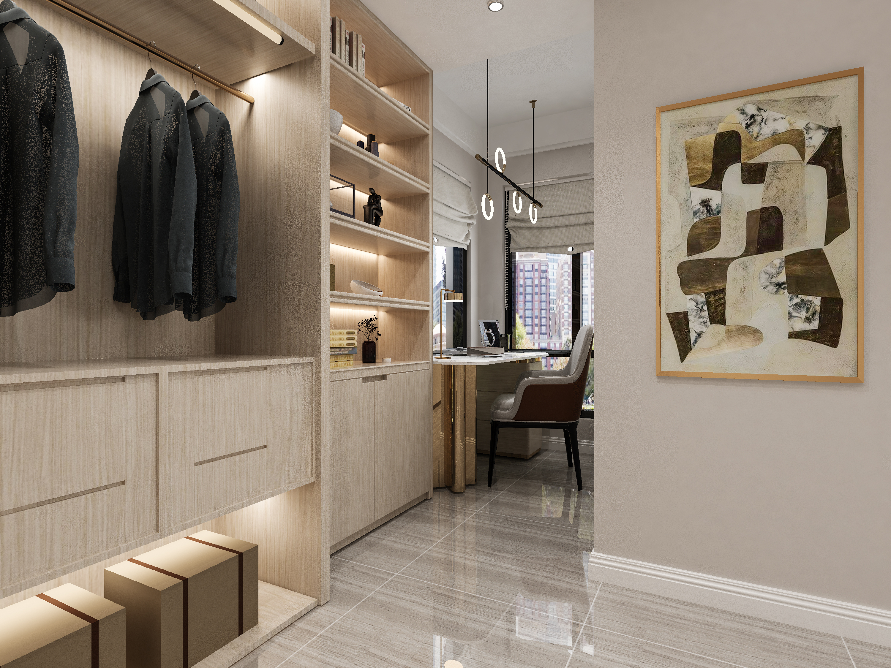 入户门正对走廊尽头窗户如何补救,家装过道尽头怎么弄好看