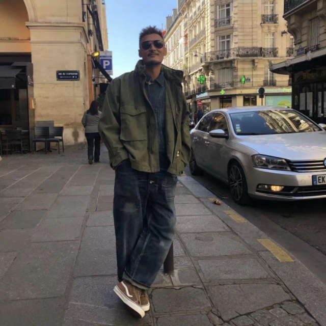 日式风格男工装,男士设计感工装