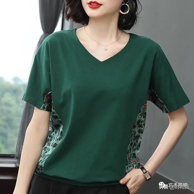 60岁大码女胖妈妈宽松遮肉上衣,中年妈妈女装遮肉显瘦