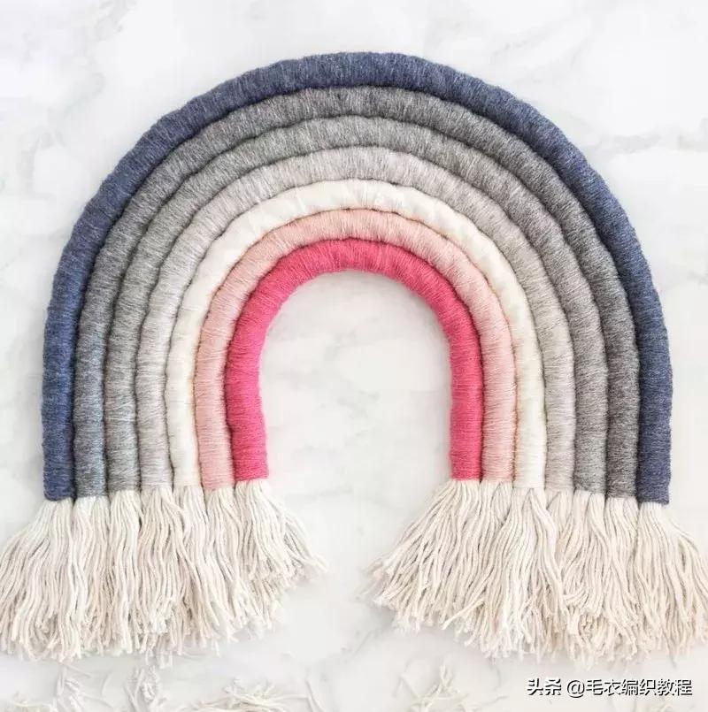 简单易做的挂毯,自制彩虹挂毯