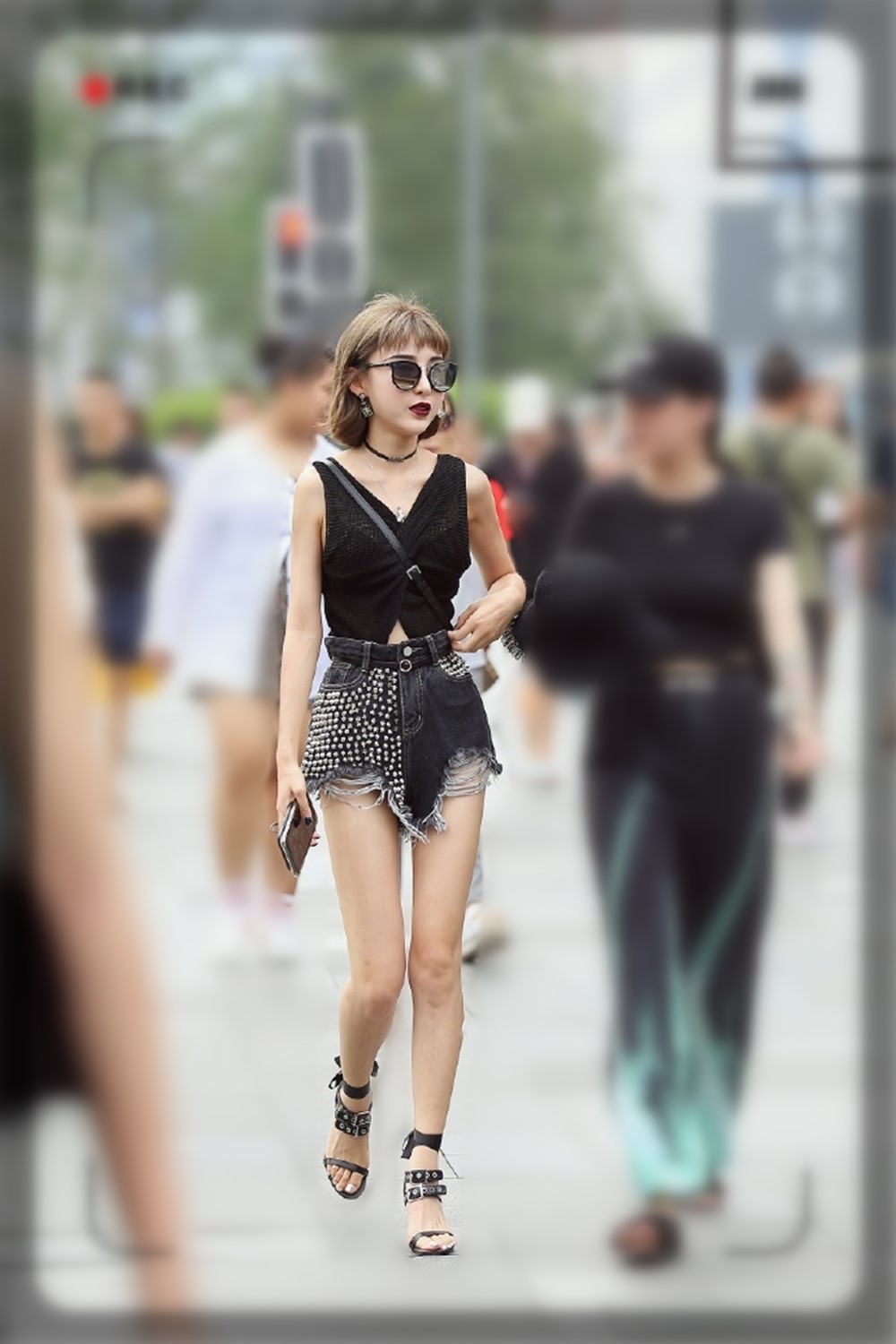 大长腿牛仔短裤,牛仔短裤夏天穿着方便更好搭配