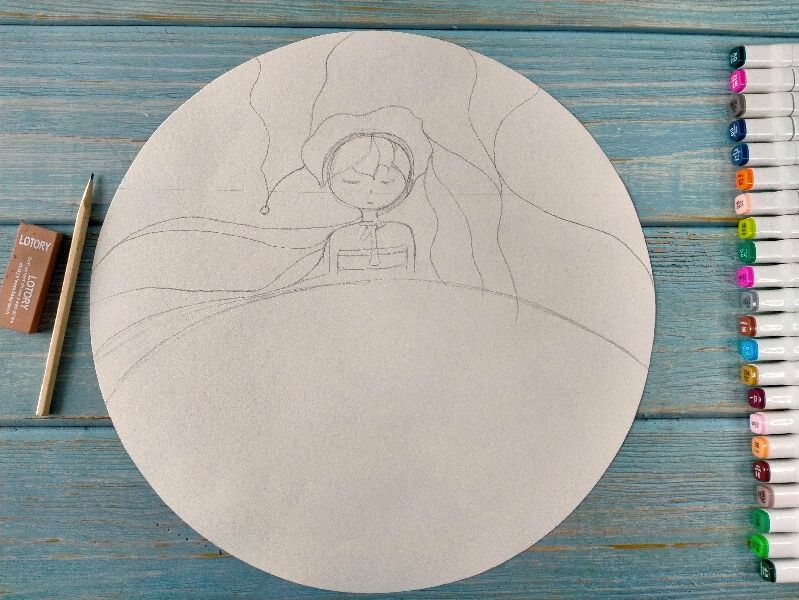 用卡纸画公主的小裙子,可打印的儿童涂色画公主