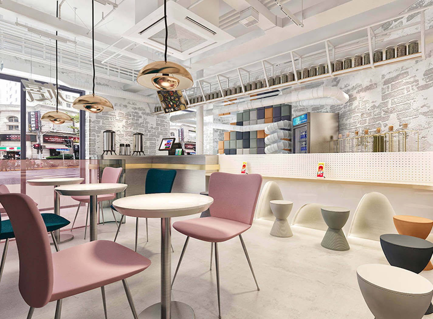 郑州米喜米粉料理装修设计公司案例