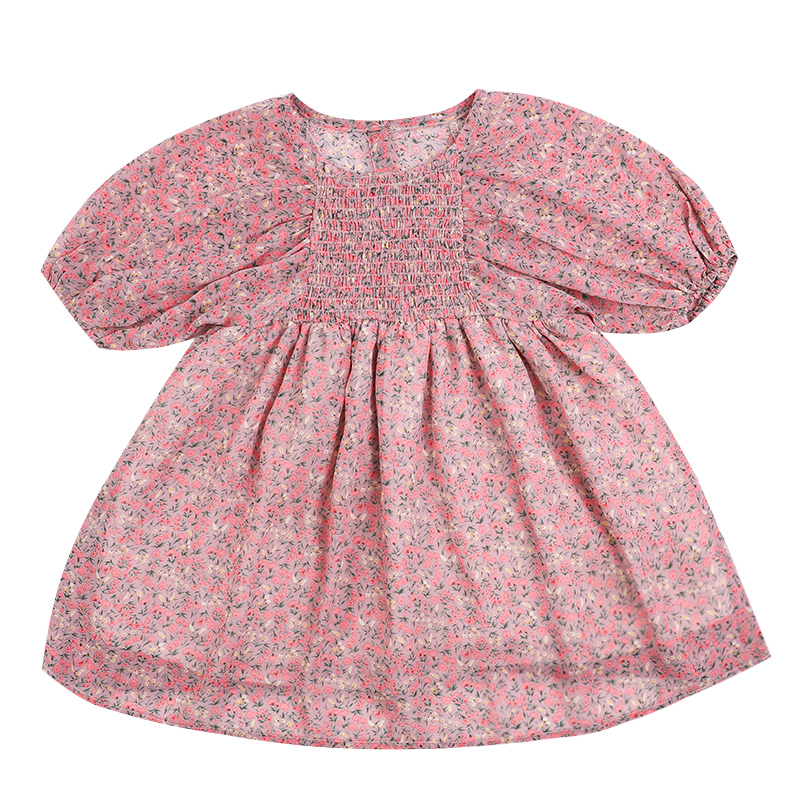 儿童连衣裙夏季女童碎花公主裙,女童连衣裙2023夏薄款儿童裙子