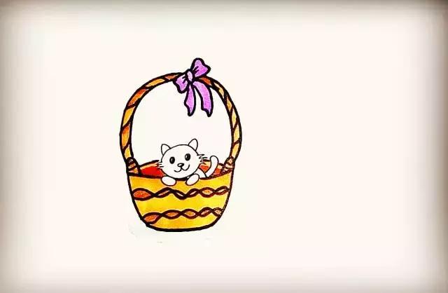 萌萌哒小猫咪简笔画,超萌小猫咪简笔画