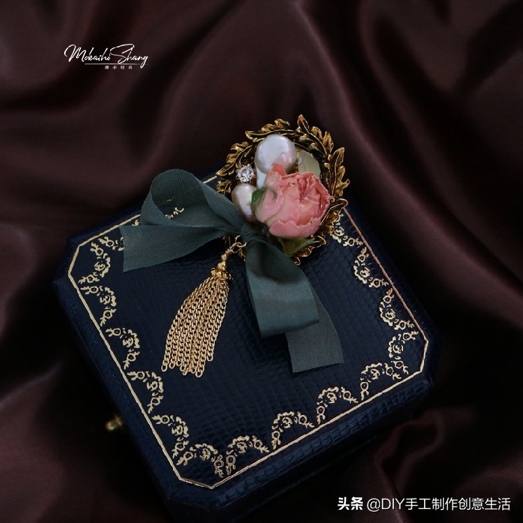 永生花首饰手工diy制作,制作永生花首饰