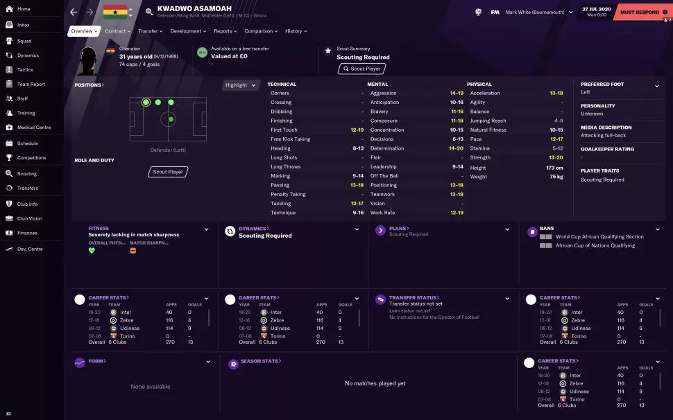 fm2021开档必签球员推荐,fm2021开档必签年轻妖人