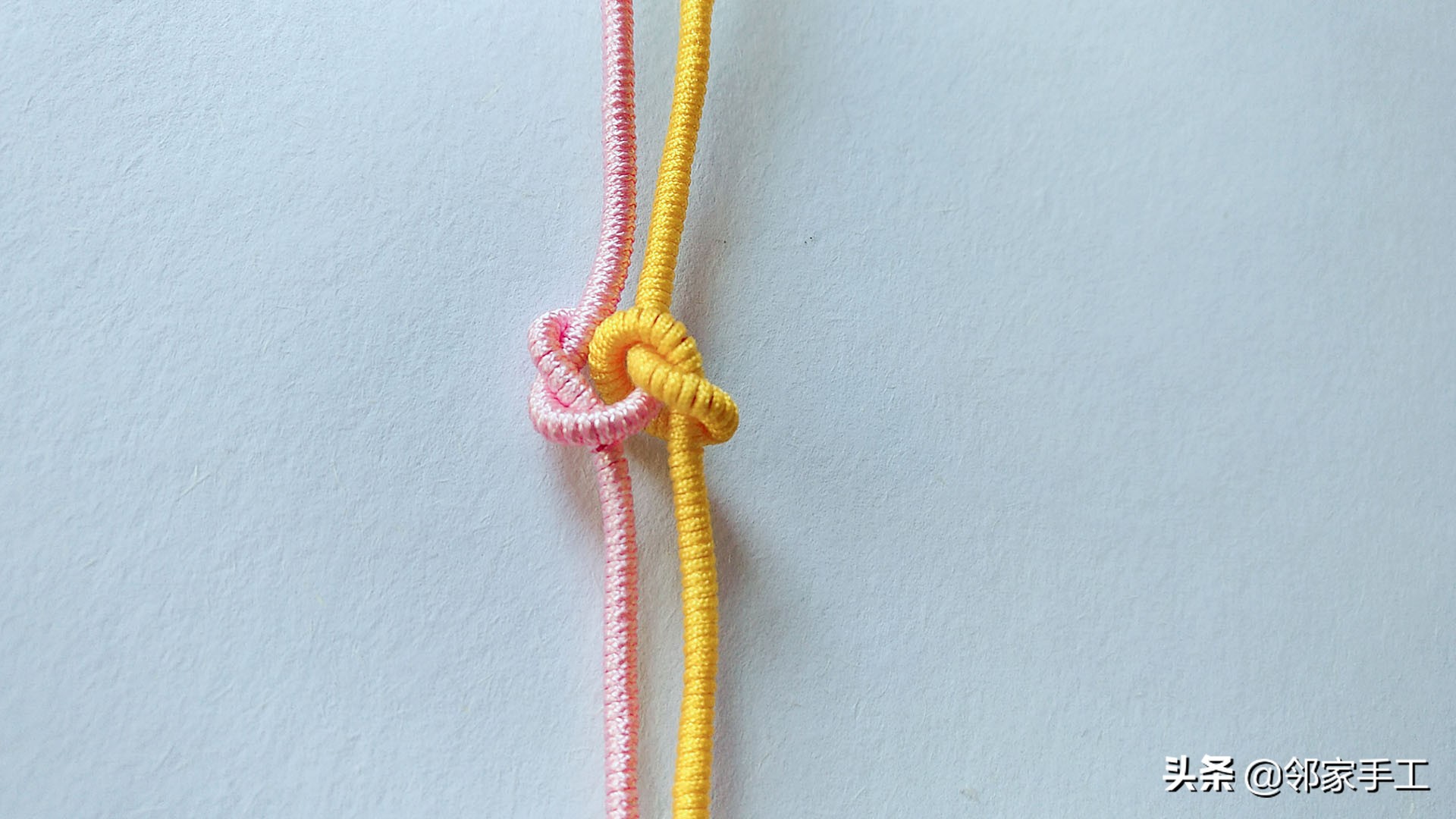 同心结曼陀罗结编法教程慢动作,曼陀罗同心结手绳半成品