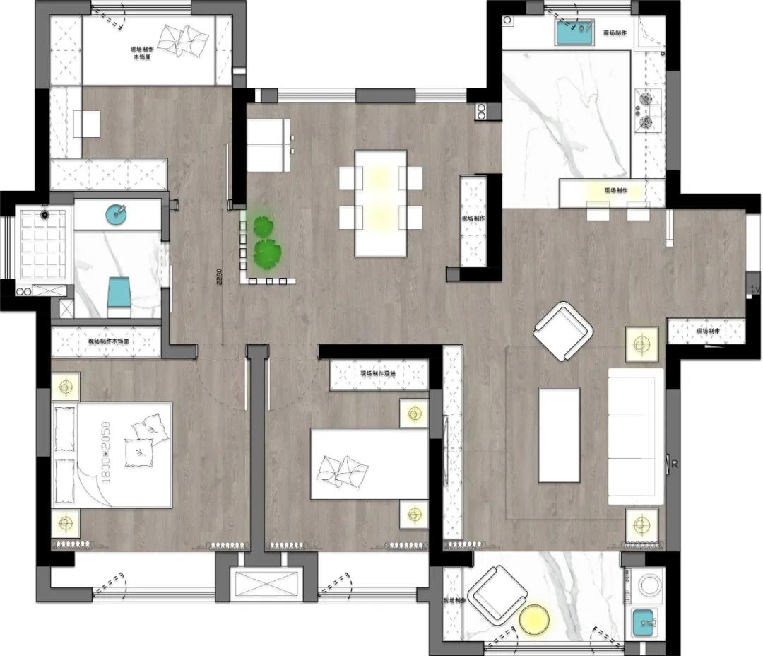 钱都往刀刃上花，从80㎡到160㎡的房子，半包15万左右绰绰有余了