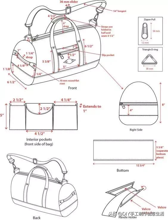 布艺收纳整理包,布艺收纳包制作教程