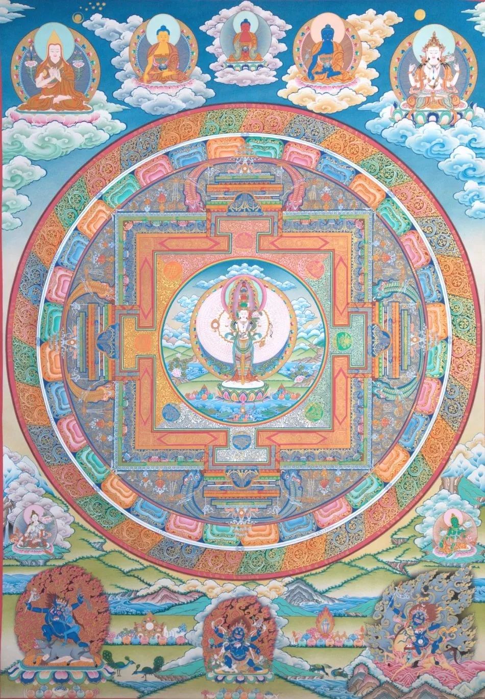 尼泊尔手绘唐卡和西藏唐卡区别,尼泊尔唐卡和藏区唐卡的价格