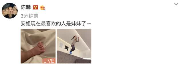 陈赫晒与两女儿温馨合照,陈赫晒女儿合照视频