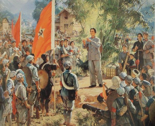 毛*东泽**：红军的强大，在于“跟我上”，而不是“给我上”