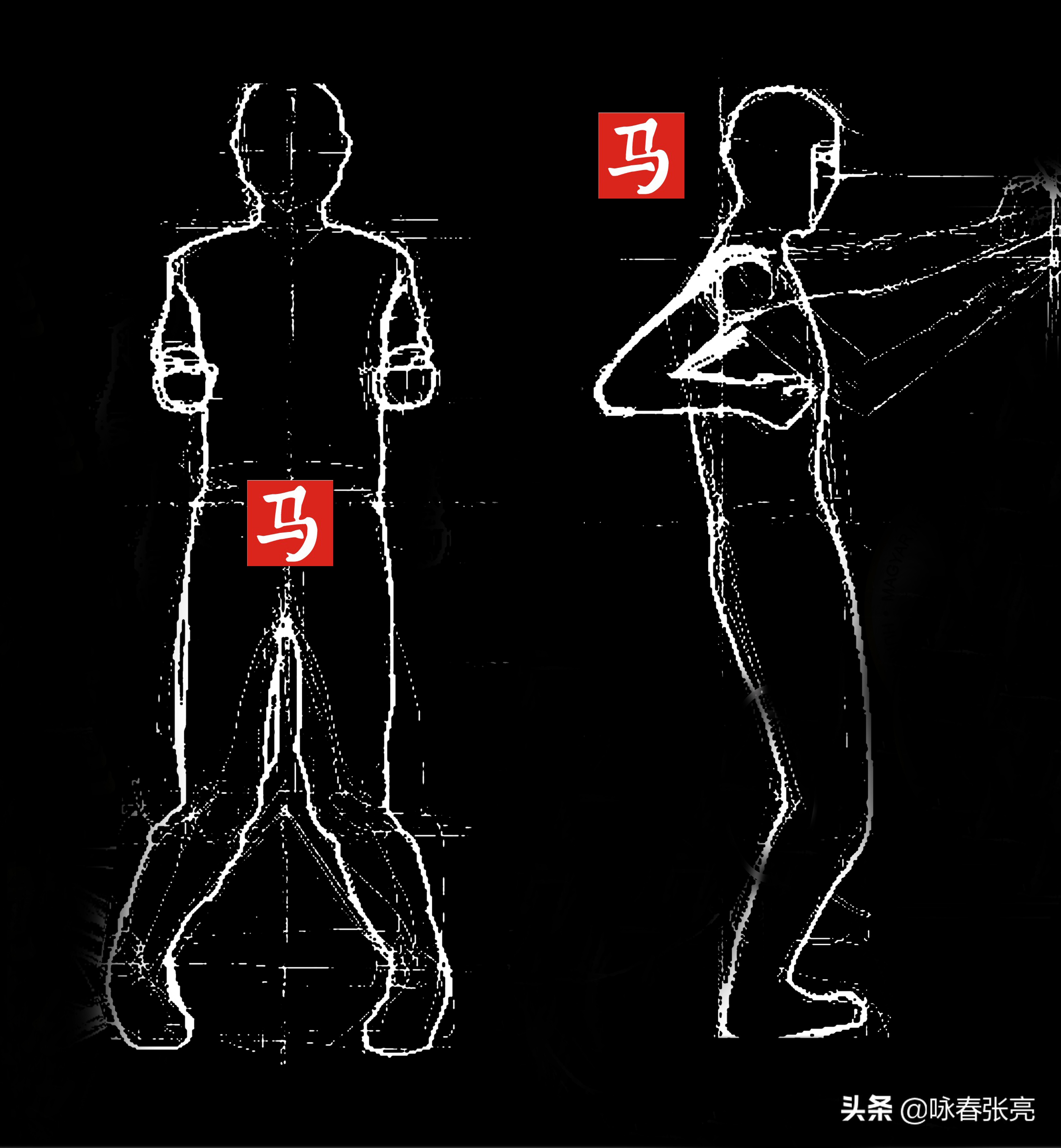 马步蹲怎样不伤膝,马步脚尖朝里还是朝外不伤膝