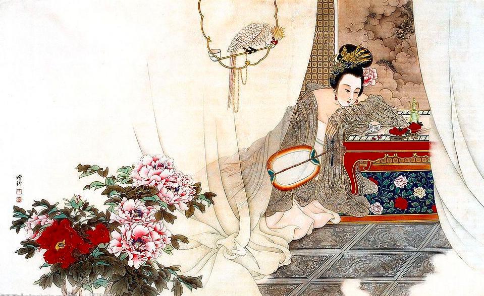 学画中国四大美女杨玉环,香港电影四大美女杨玉环
