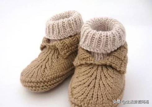 钩织宝宝鞋教程视频棒针,婴儿鞋编织教程初学棒针简单易学