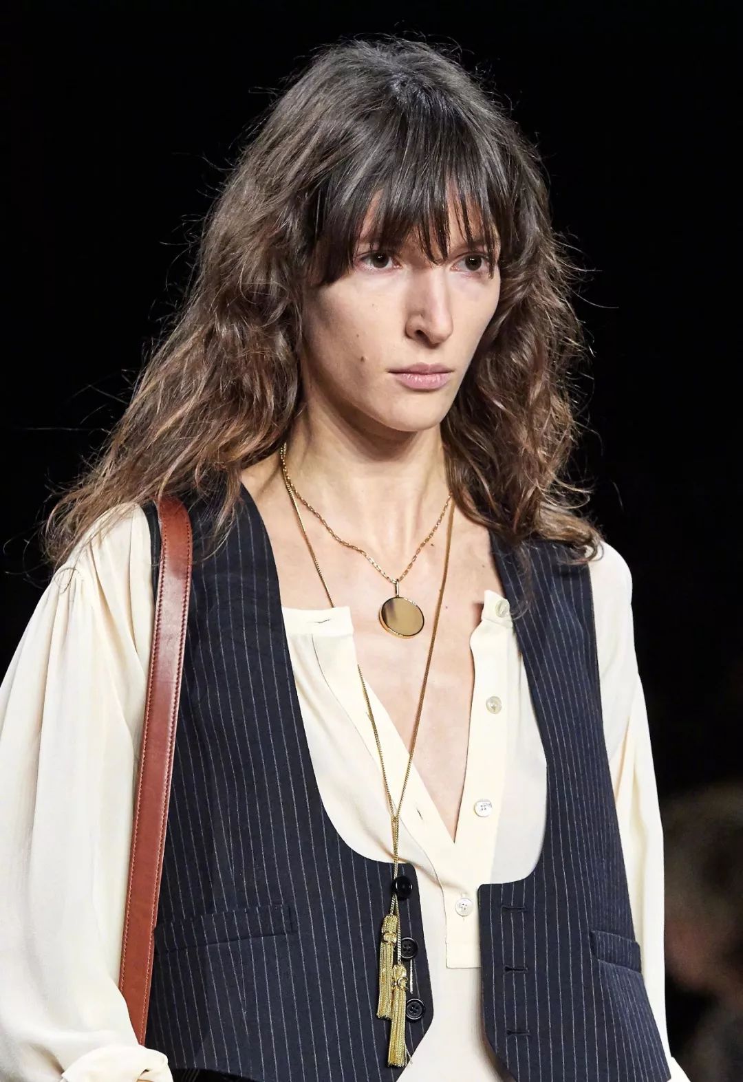 复古金重工项链,复古金项链配纯金吊坠