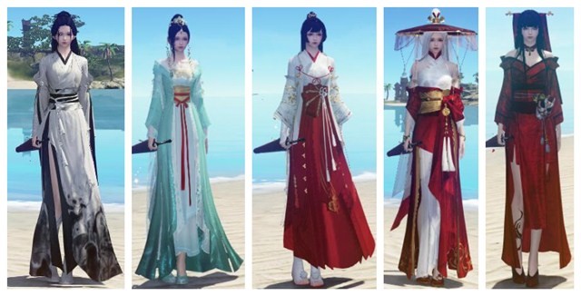 穿越次元壁谈一谈天涯明月刀各种联名汉服汉元素时装