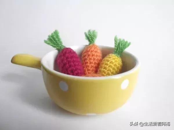 钩针编织时尚首饰项链视频教程,柠檬耳环钩针图解