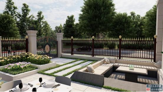 庭院设计庭院地面不会铺不用愁,有风水布局的庭院设计图片