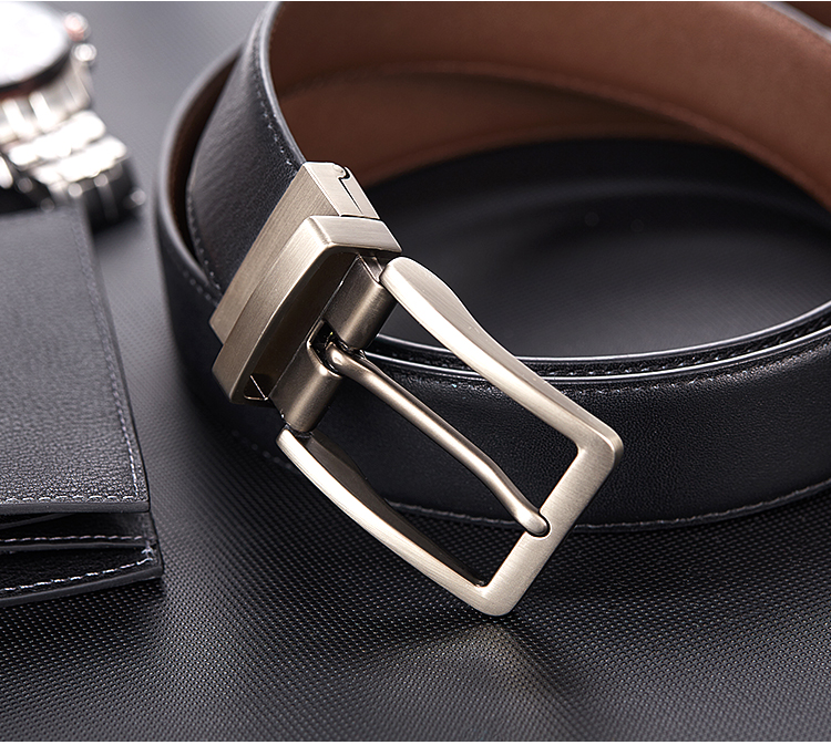 男人的必需品，苏宁极家头层牛皮皮带的双面设计有点意思