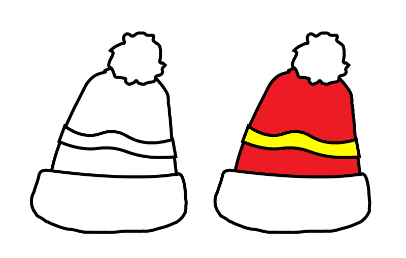 各类帽子简笔画,简笔画帽子图片大全上色