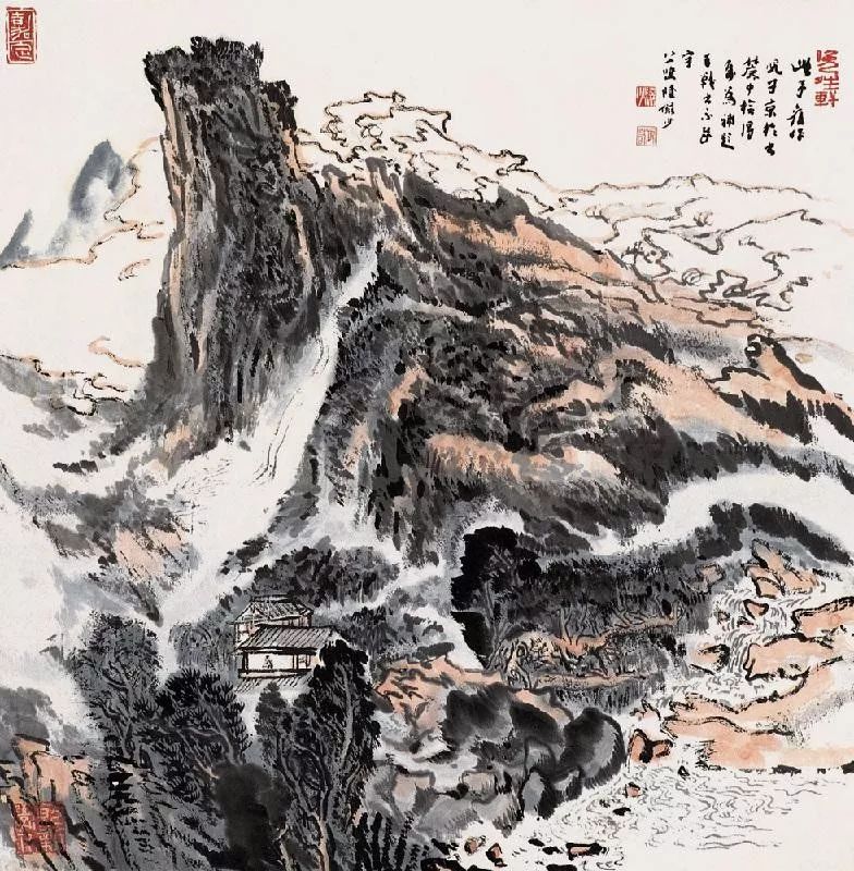 学画山水画的基础教程,小学画山水画的步骤和技巧