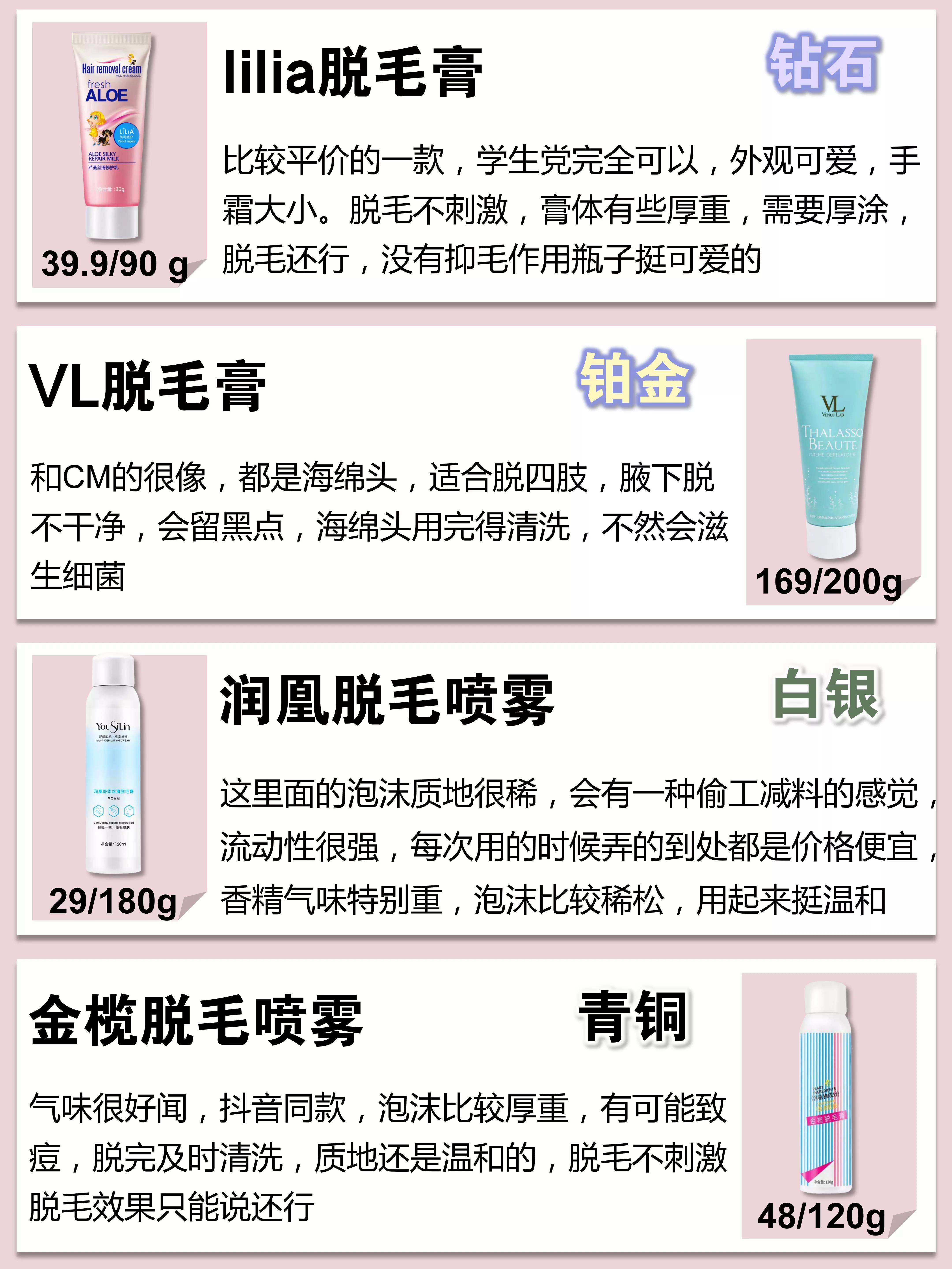 真正好用的脱毛膏有哪些,目前公认的效果最好的脱毛膏