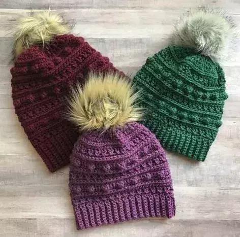 可爱毛线帽子儿童,最简单时尚的毛线帽子