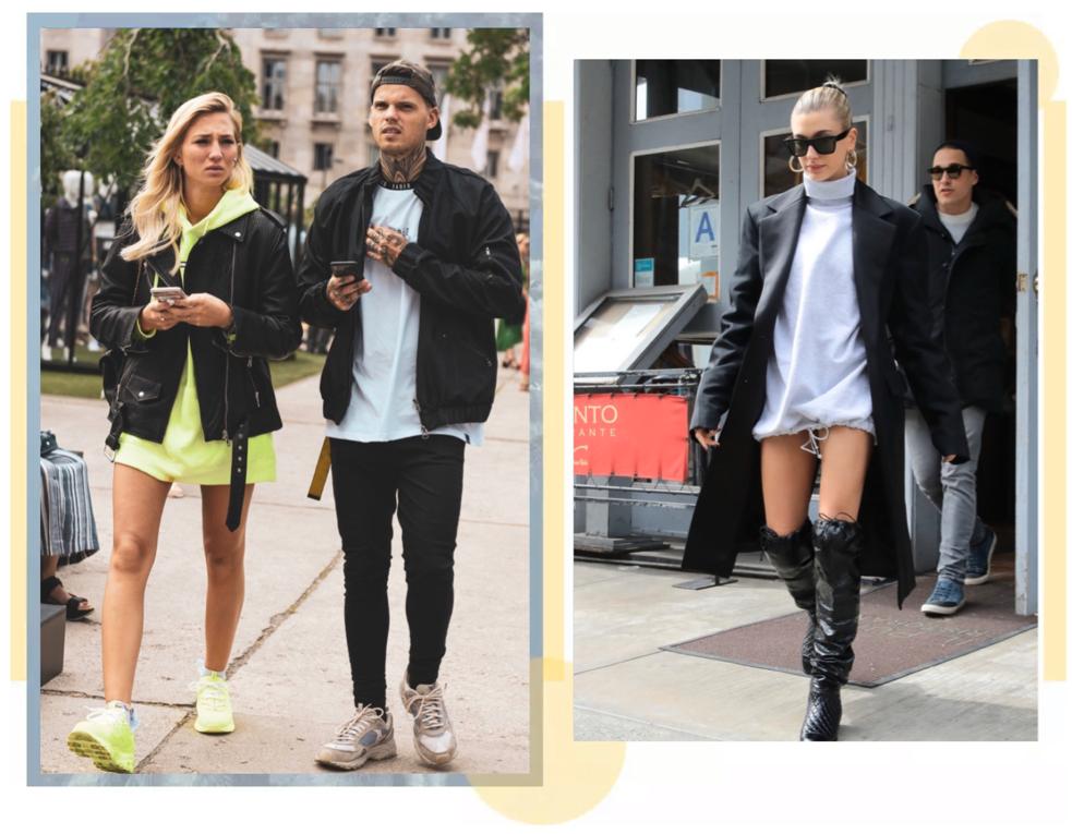 秋冬季节卫衣单穿有些冷，加件外套一起穿，舒适时尚又有范儿