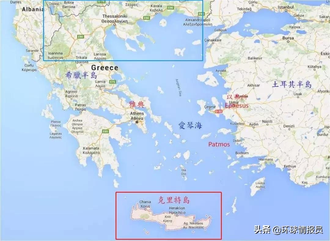 希腊土耳其爱琴海边界,土耳其与希腊争夺爱琴海岛屿