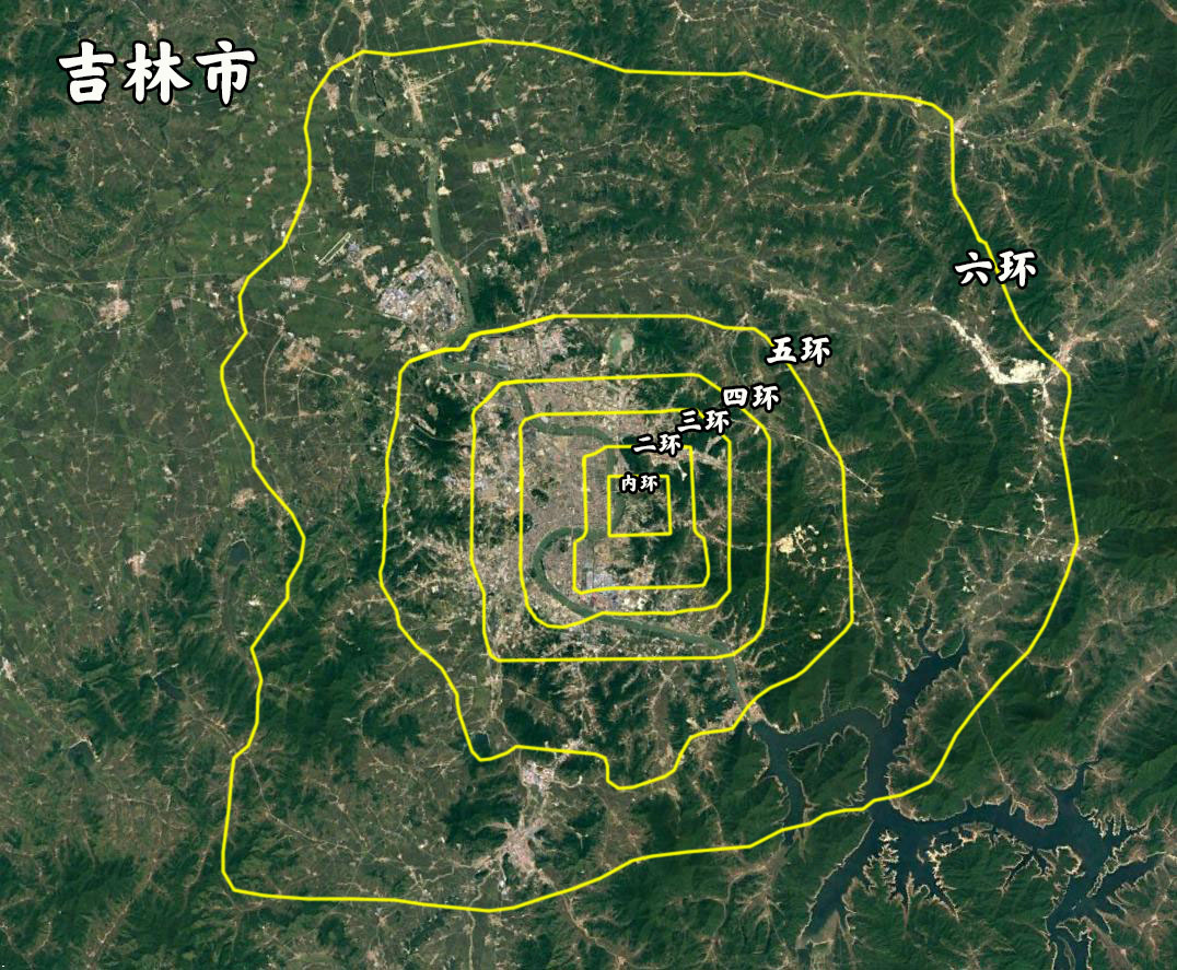 同比例面积城市对比,北京五环图对比各大城市