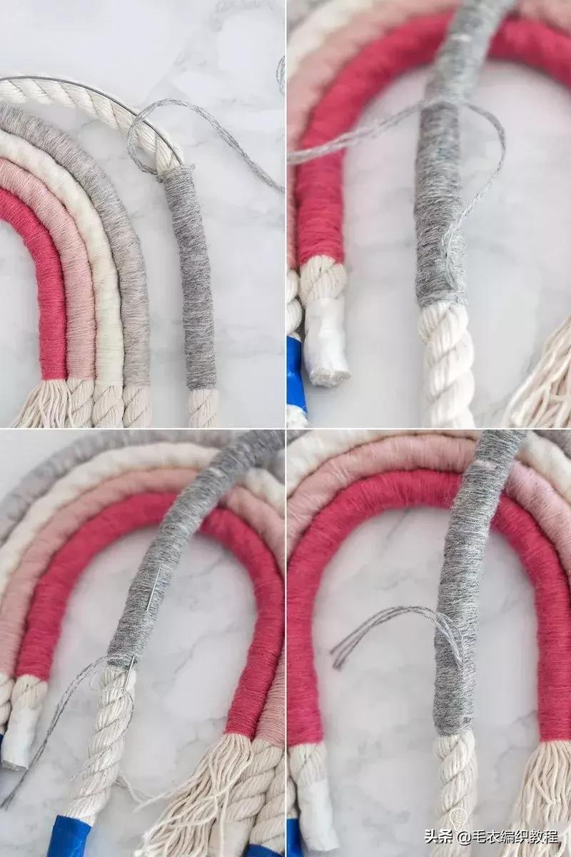 简单易做的挂毯,自制彩虹挂毯