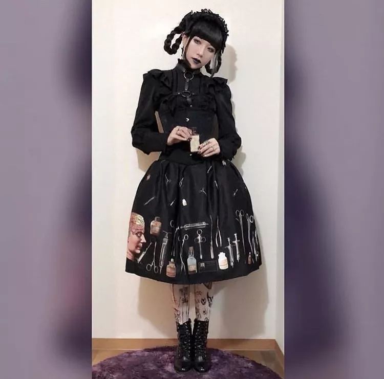 露锁骨洛丽塔洋装,洛丽塔复古洋装