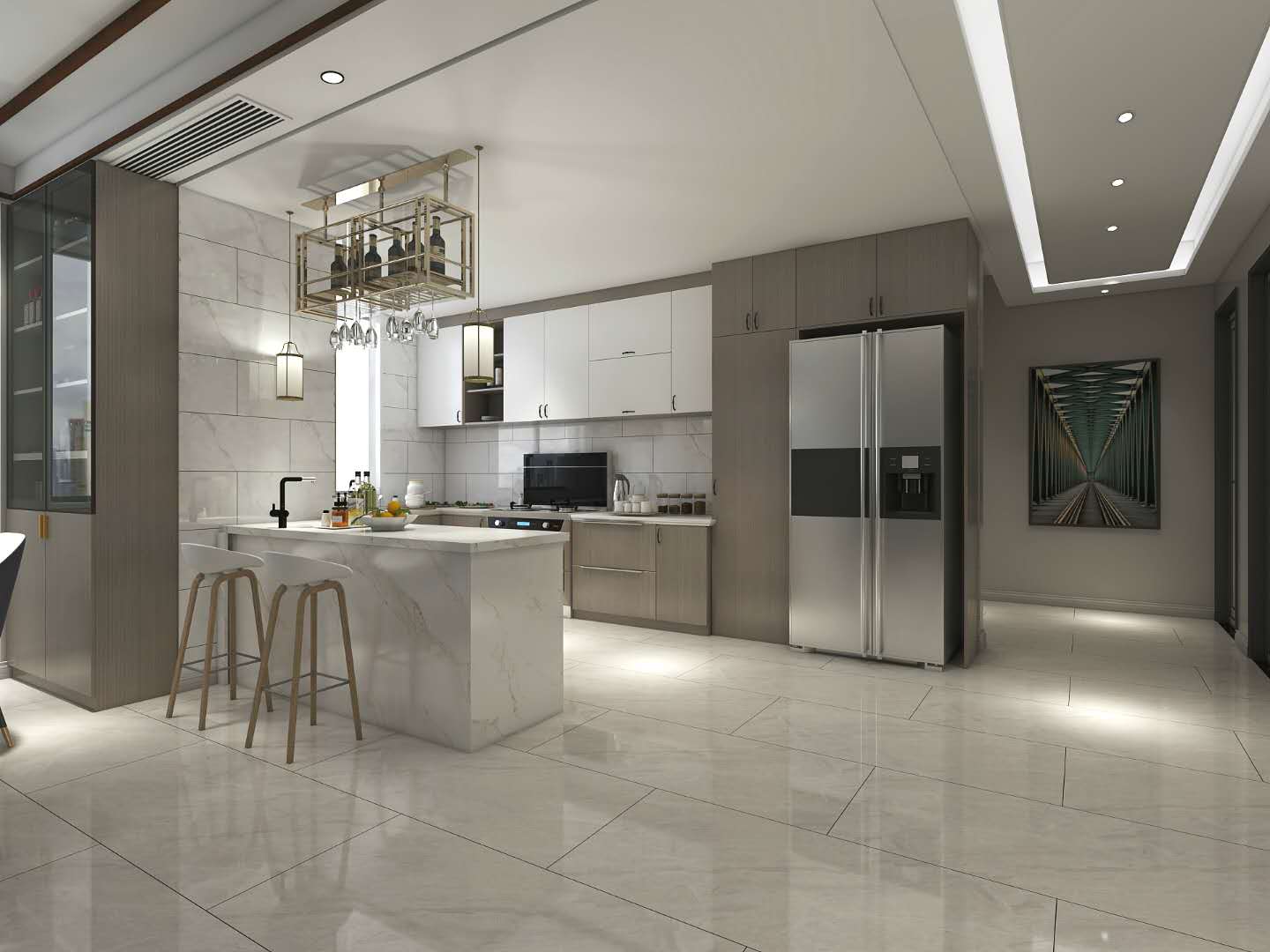 定制橱柜和瓷砖橱柜价格区别,瓷砖橱柜和定制橱柜哪个贵