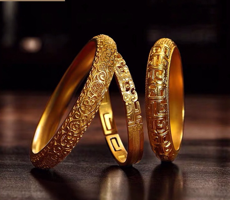 999足银手工花丝平安扣男女可戴,古法花丝编织黄金平安扣吊坠