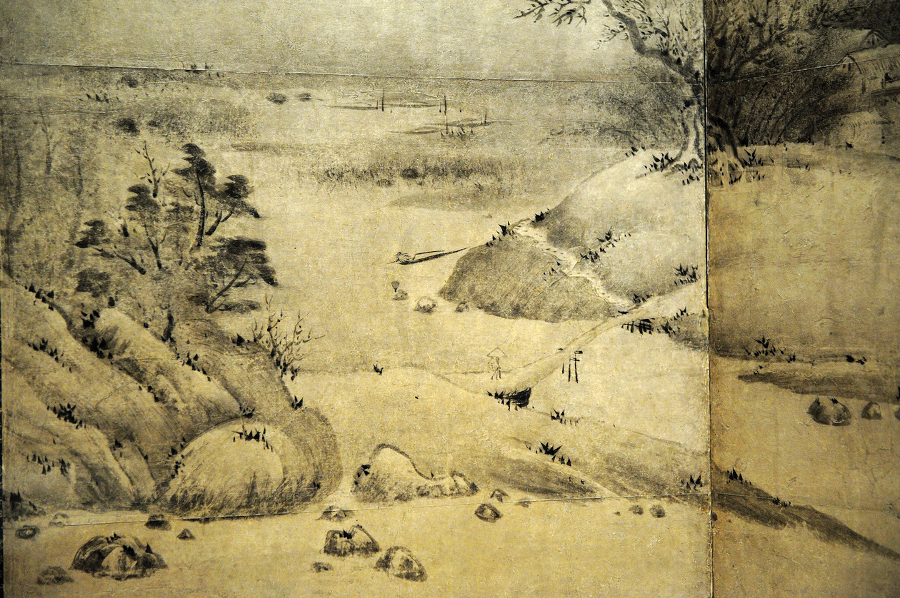 日本画家浮世绘一帆风顺风景画,日本画家张大千