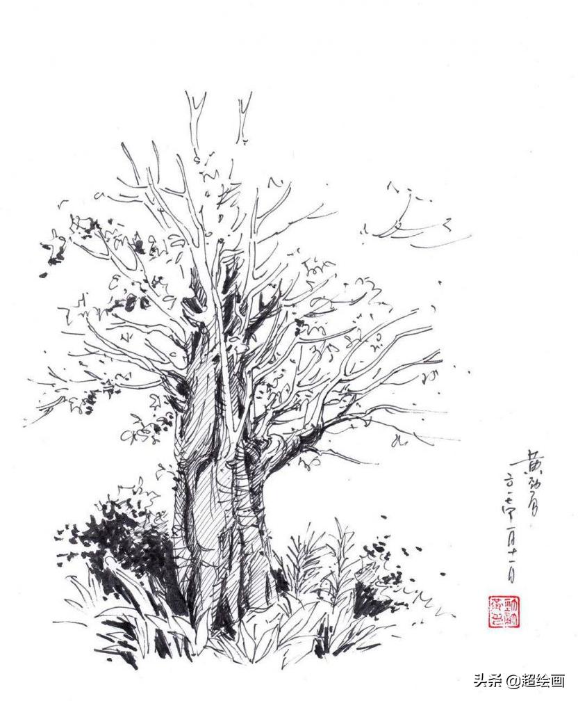 十大顶级钢笔画速写,钢笔速写100幅图片