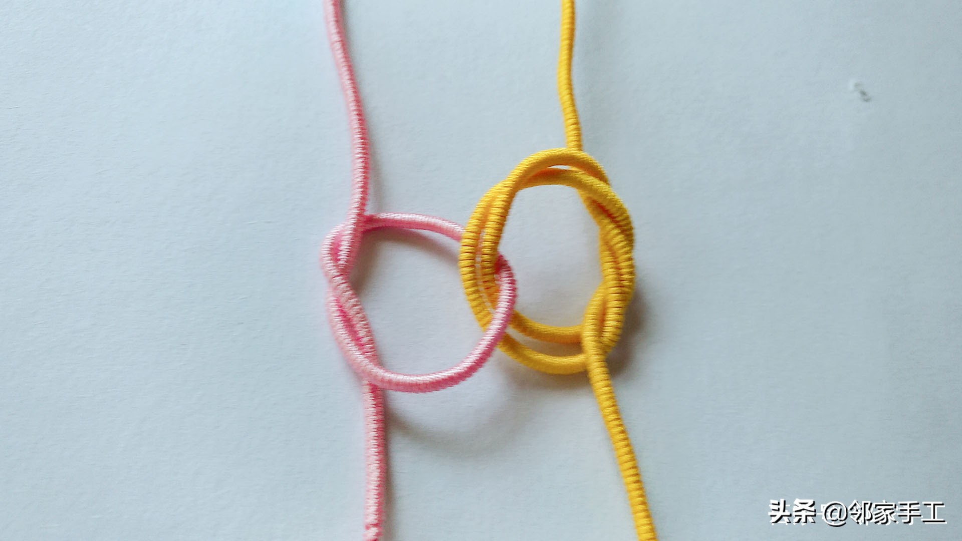 同心结曼陀罗结编法教程慢动作,曼陀罗同心结手绳半成品