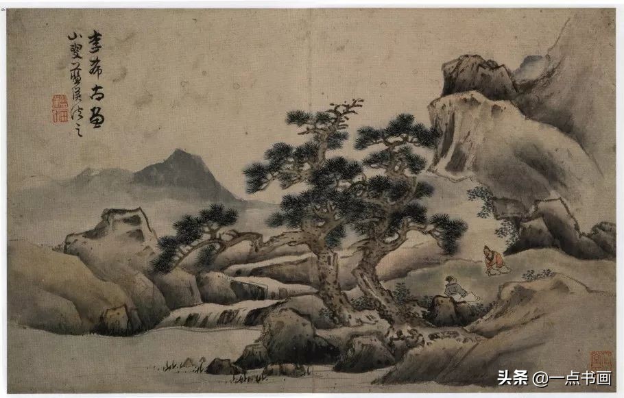 明画家蓝瑛溪山幽居图,明蓝瑛山水画全集