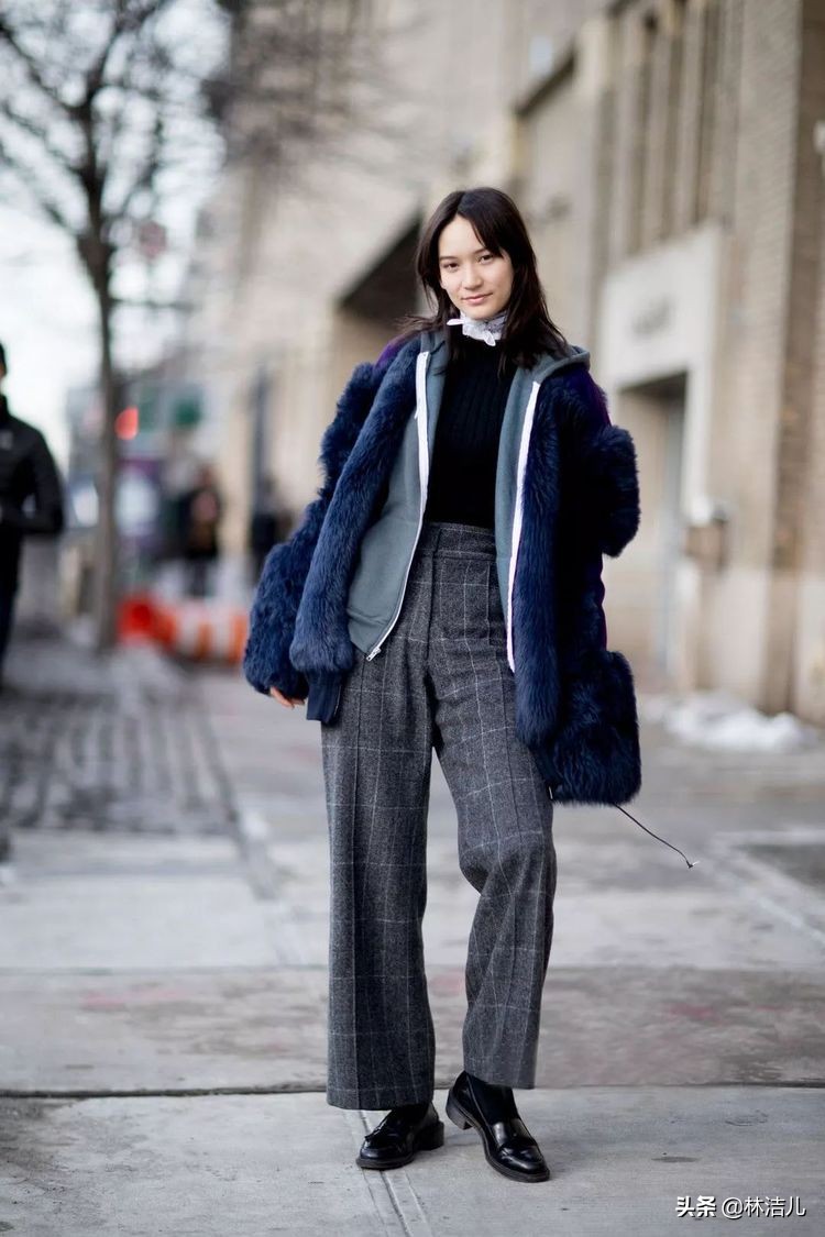 一年四季都是阔腿裤,四季都可穿的显瘦白色阔腿裤