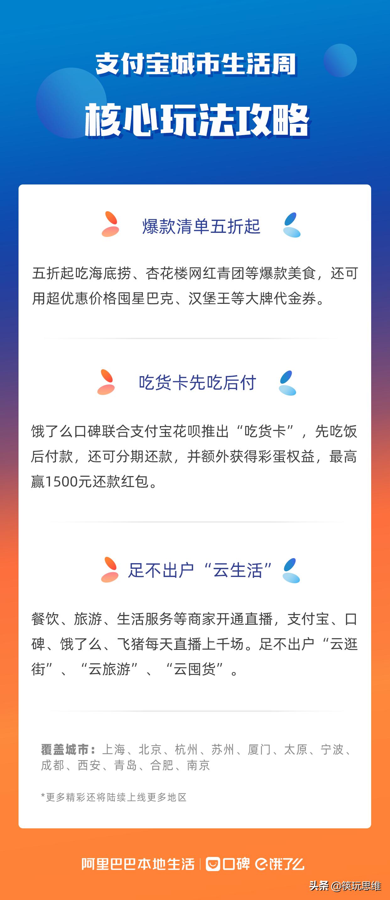 先吃饭后付款！口碑饿了么开启“城市生活周”