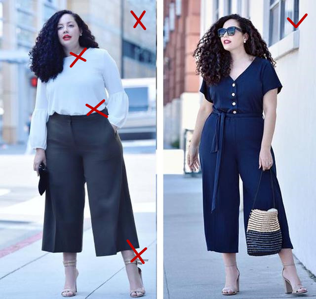 超级大胖子温柔穿搭,胖子显高显瘦的穿搭