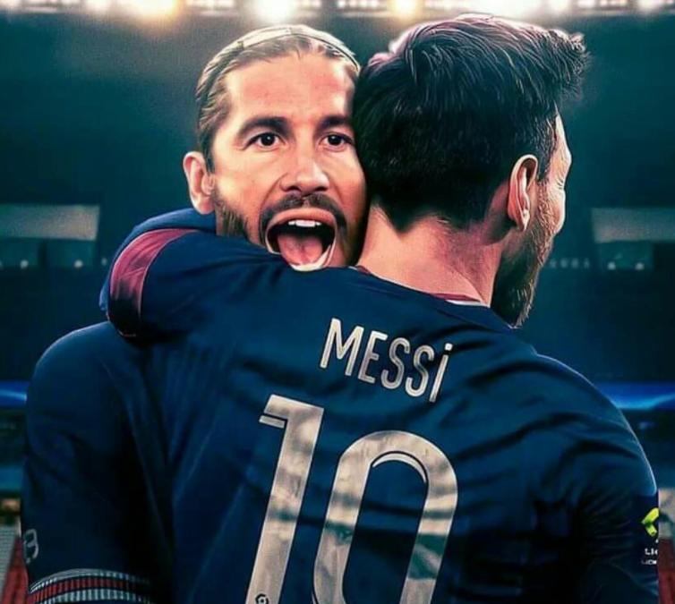 拉莫斯与梅西欧冠,拉莫斯和梅西更衣室见面